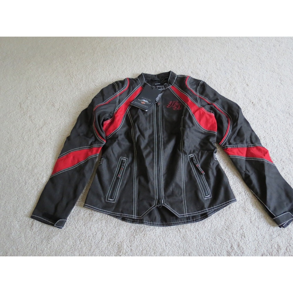 Harley Davidson Women's Skull Black Motorcycle Riding Jacket Medium NWT